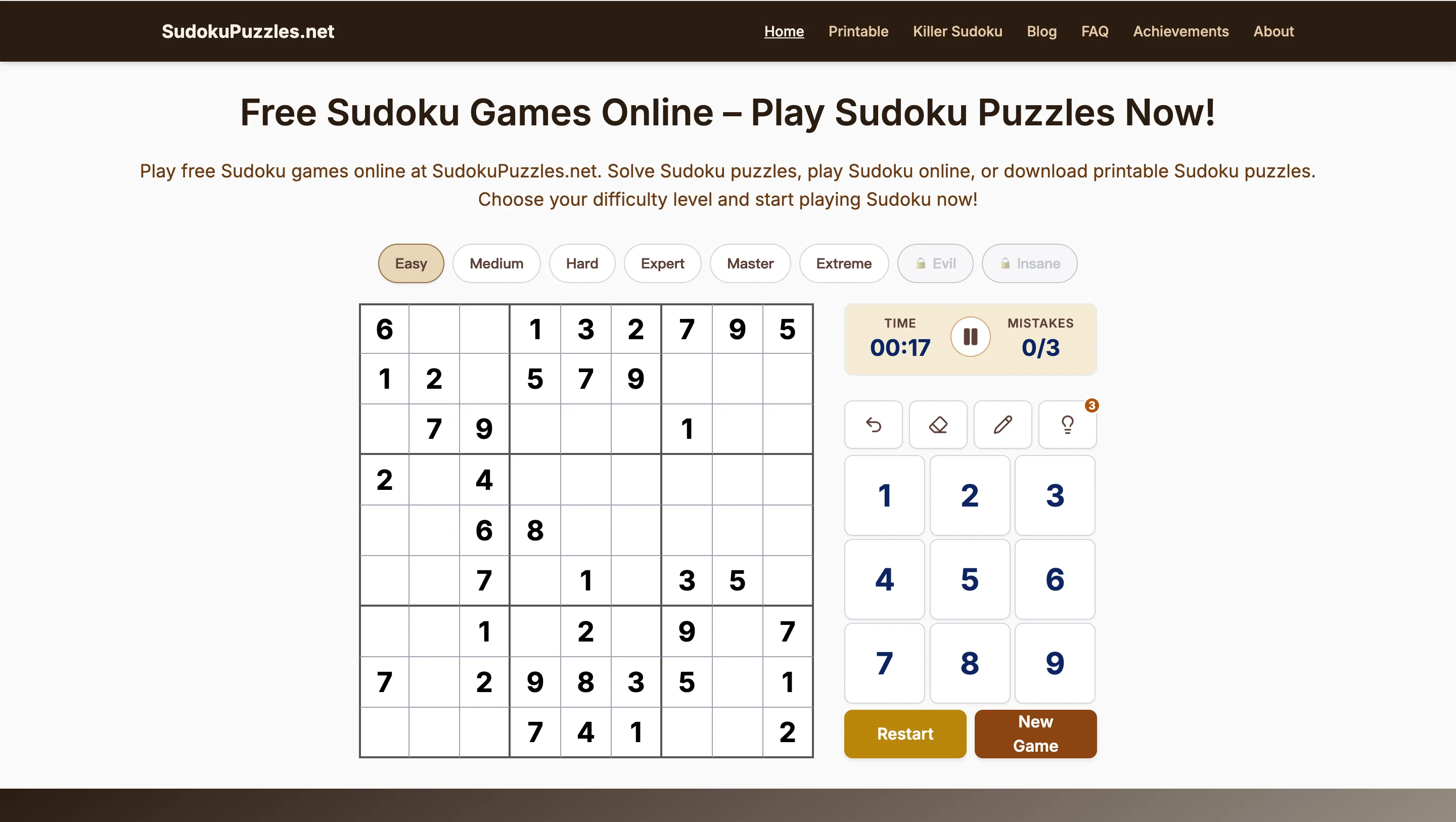 sudokupuzzles PC Screenshot