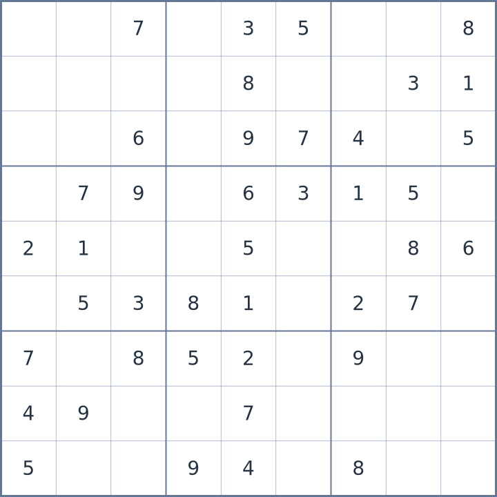 Sudoku #22026070703