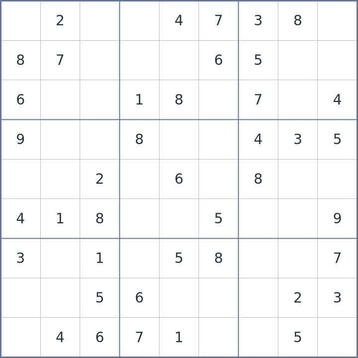 Sudoku #22026070709