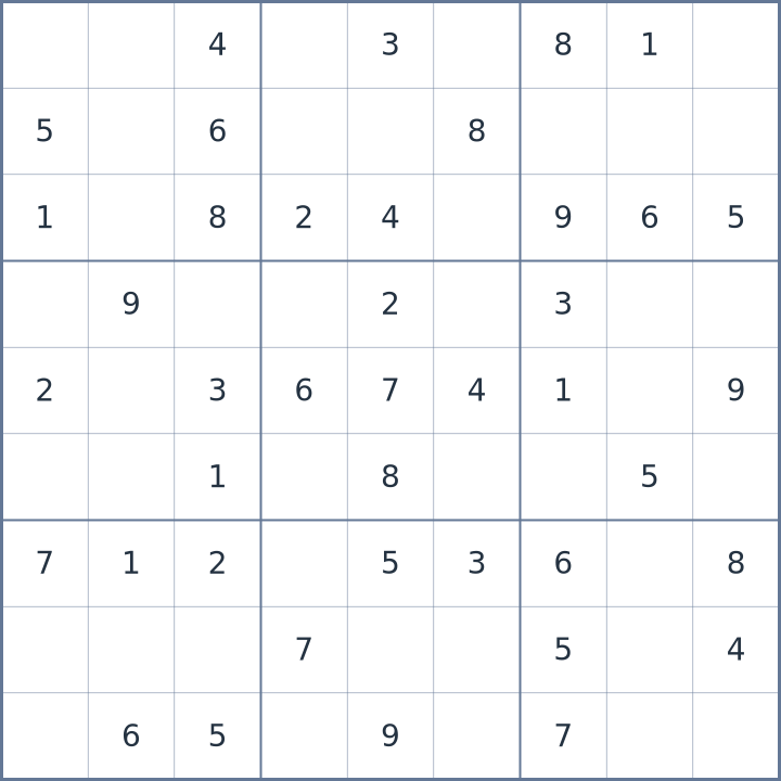 Sudoku #22026070904