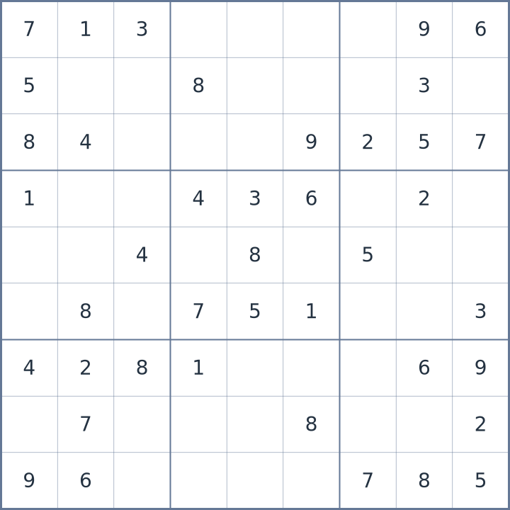 Sudoku #22026100702