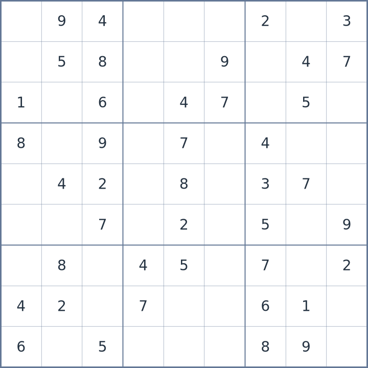 Sudoku #22026100705