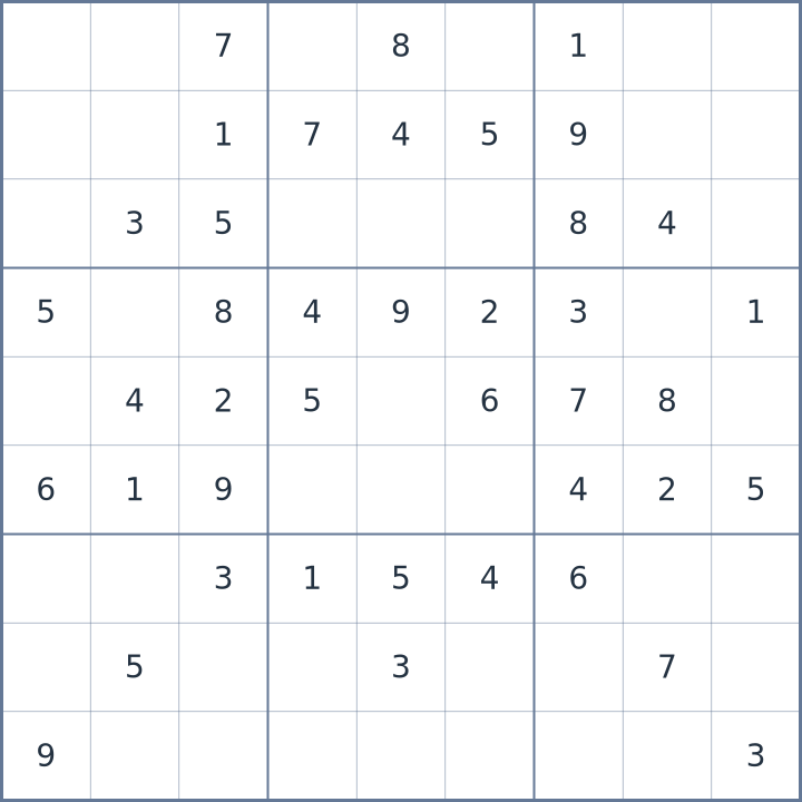 Sudoku #22026100807