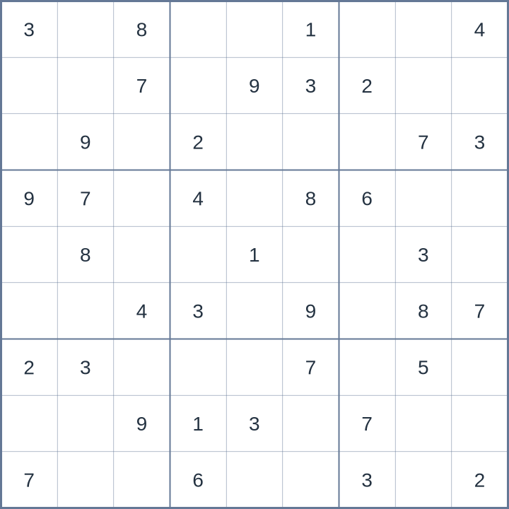 Sudoku #32026060708