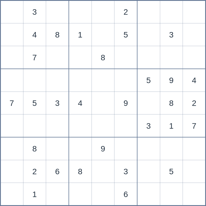 Sudoku #32026071701