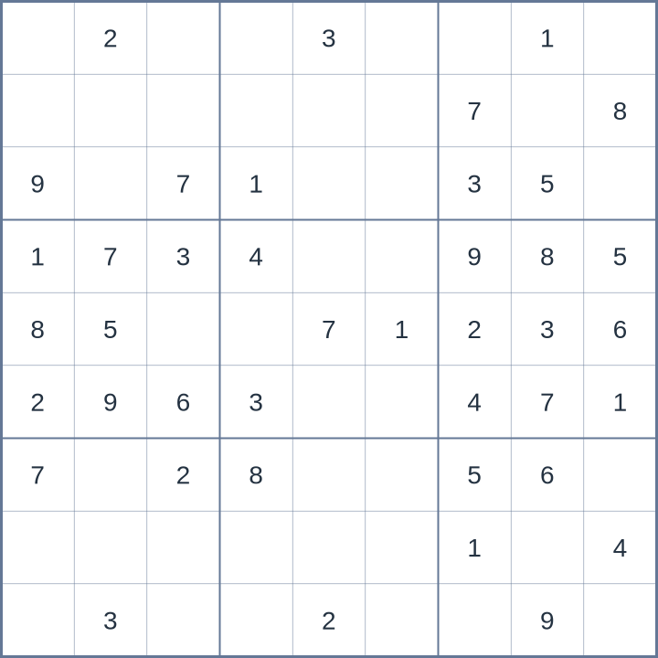 Sudoku #32026091407