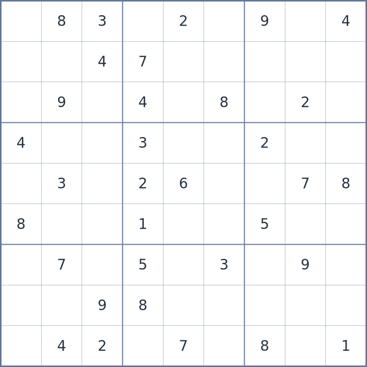 Sudoku #42026070605