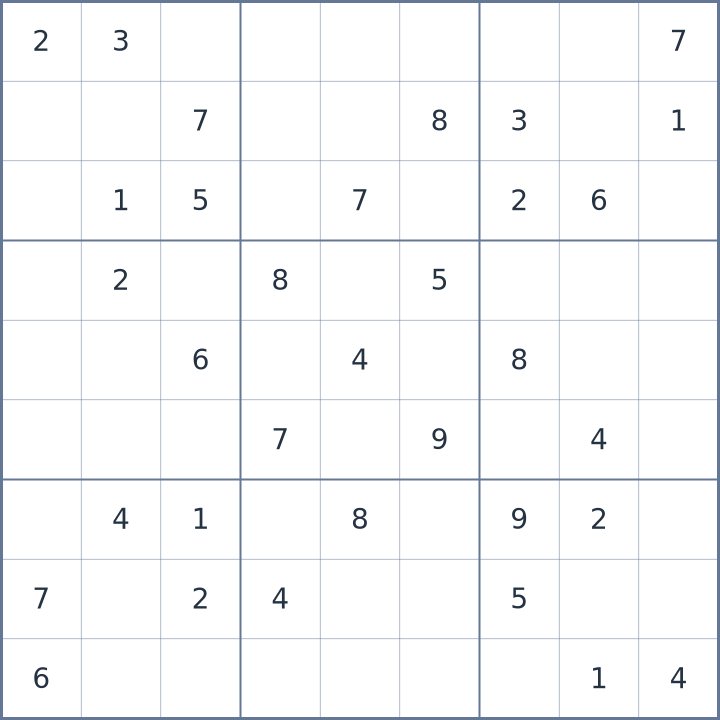 Sudoku #42026070709