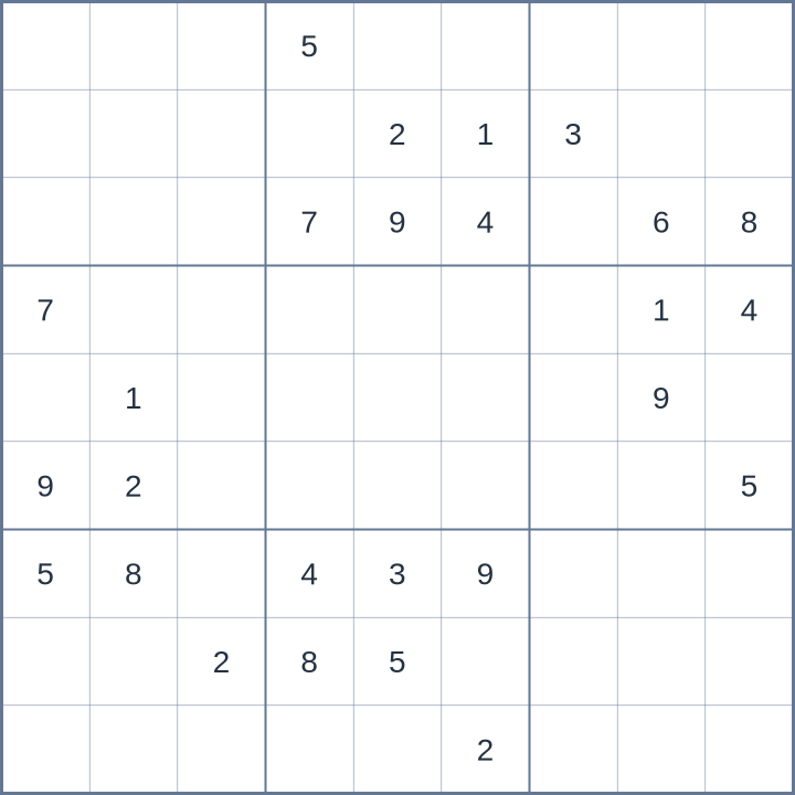 Sudoku #52026052510