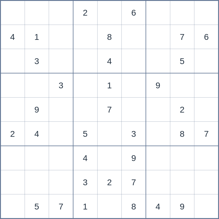 Sudoku #52026062310