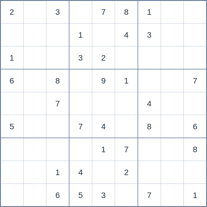 Sudoku #52026070110