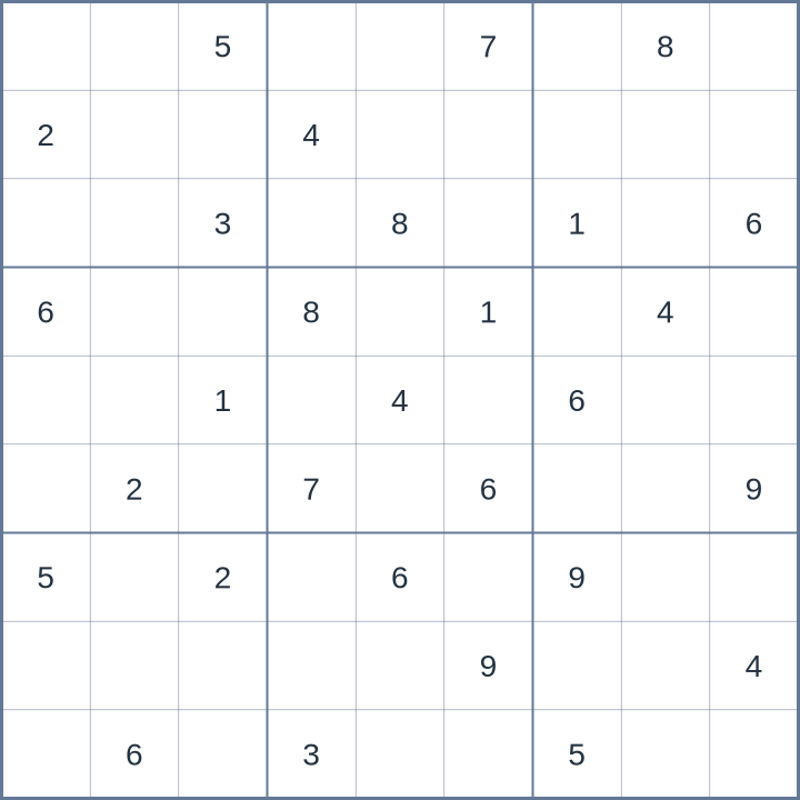Sudoku #52026070607