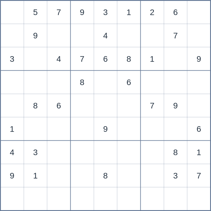 Sudoku #52026082701