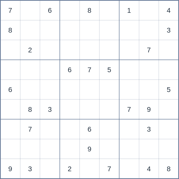 ซูโดกุ #52026090701