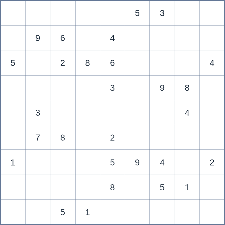 Sudoku #52026100609