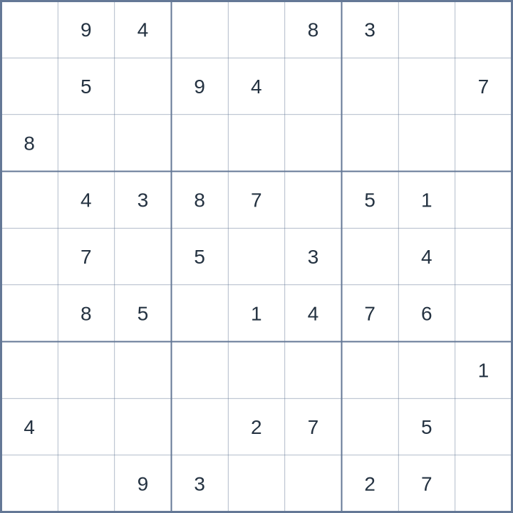 Sudoku #62026062410
