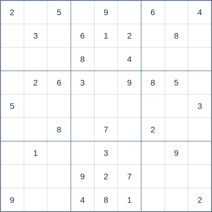 Sudoku #62026070607