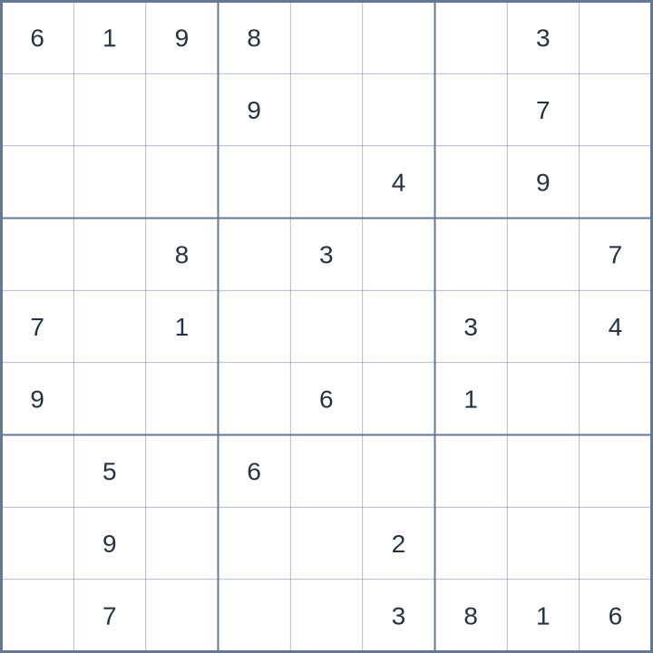 Sudoku #62026070809