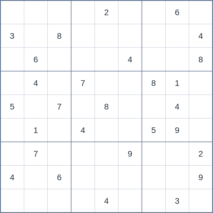 Sudoku #62026080410